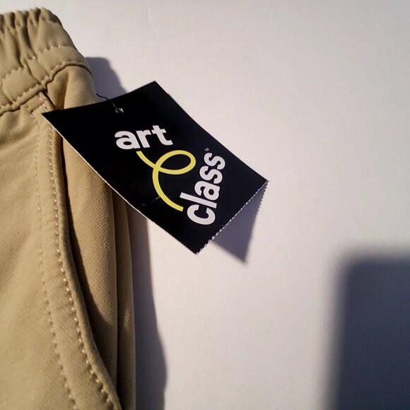 Art Class Khaki Stretch Pants Size 6 For Kids With Elastic Waistband & Pockets - Picture 6 of 11